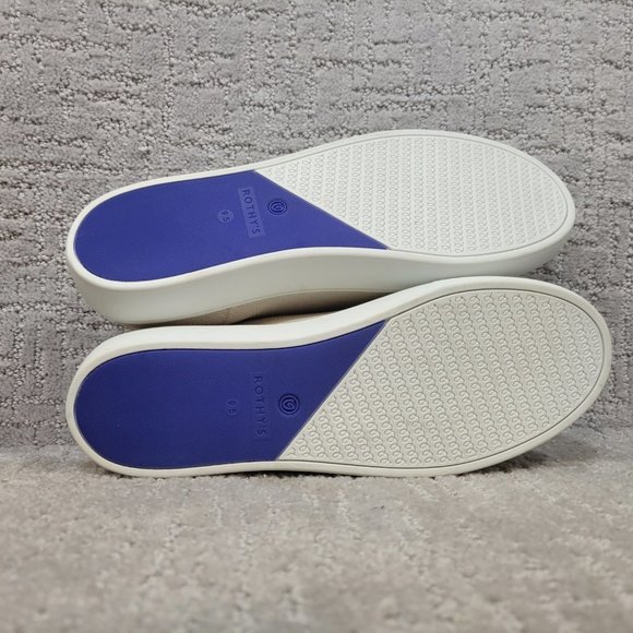 ROTHYS The Original Sneaker Women's Size US 9.5 Sand Solid Textile Slip On Shoe - Picture 11 of 11